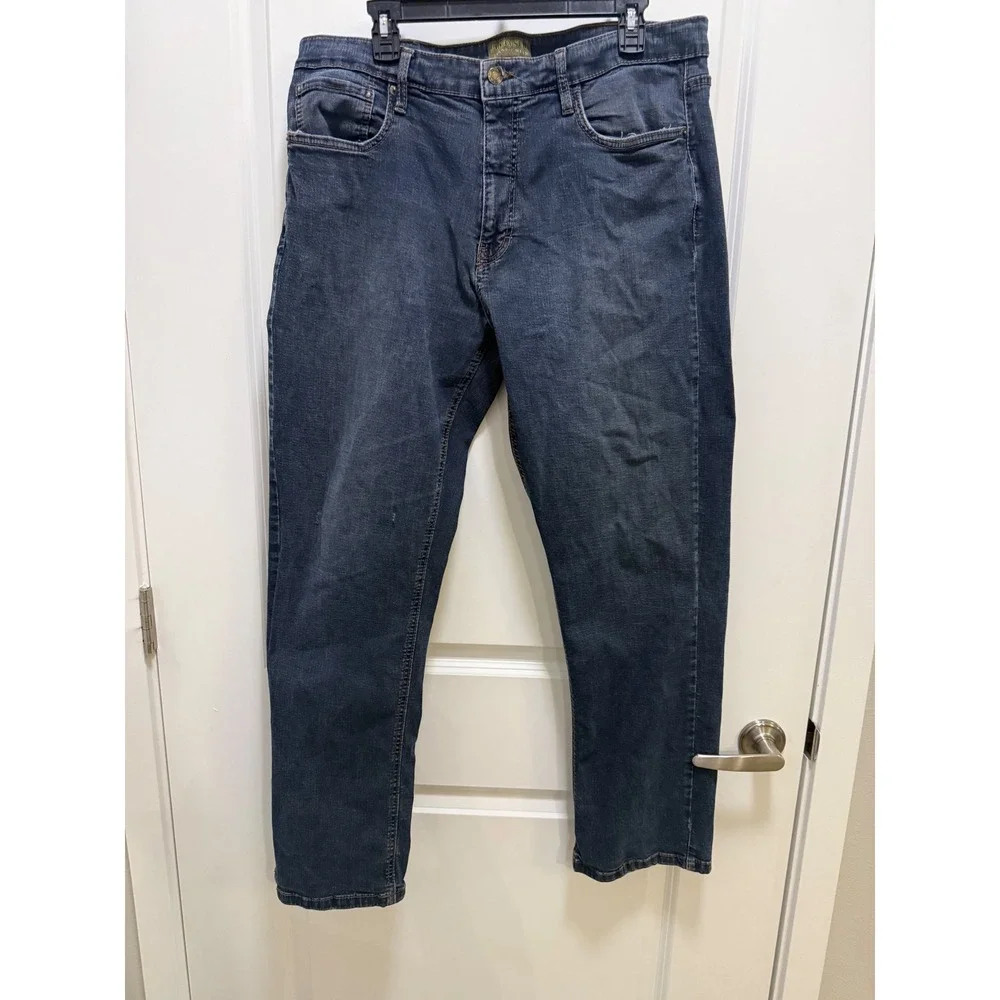 Urban Star Mens Relaxed Straight Leg Dark Wash Stretch Jeans 36x32 02513692CO